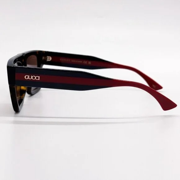 NEW GUCCI GG1868S 002 HAVANA BLUE RED UNISEX SUNGLASSES GUCCI